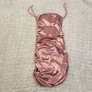 Silk pink dress large